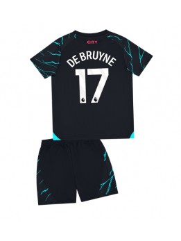 Manchester City Kevin De Bruyne #17 Replika Tredje Kläder Barn 2023-24 Kortärmad (+ byxor)